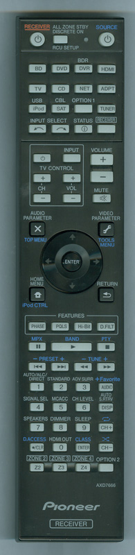 Pioneer AXD7666 original new remote control