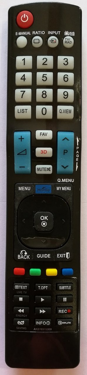 LG AKB76315309 replacement remote control copy
