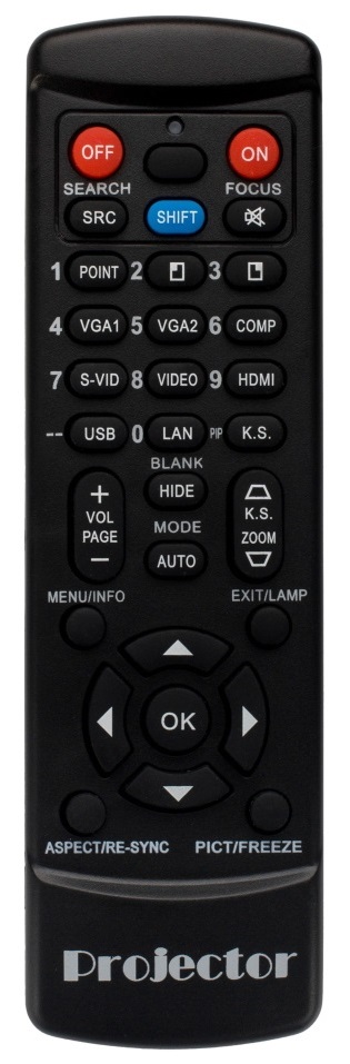 NEC NP-L102W replacement remote control for projector