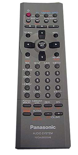 PANASONIC -  Homesinema - SC-DT100 replacement remote control