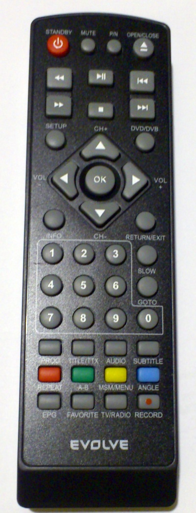 Evolve Phoenix DX610, DX600 replacement remote control different look