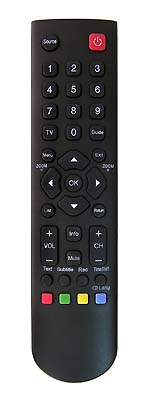 Thomson 40FW3324, 32FW3324 replacement remote control different look