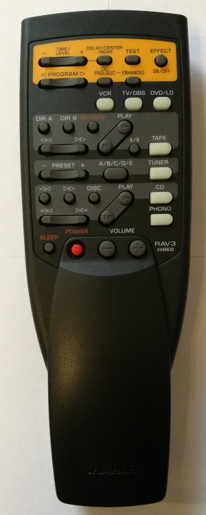 Yamaha RAV3 replacement remote control different look