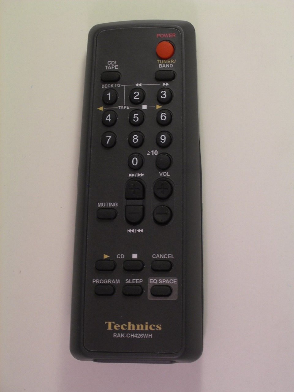 Technics SC-EH500 replacement remote control different look