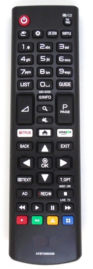 LG AKB75675301  replacement remote coontrol copy