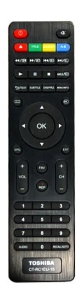 Toshiba CT-RC1EU-15 replacement remote control different look