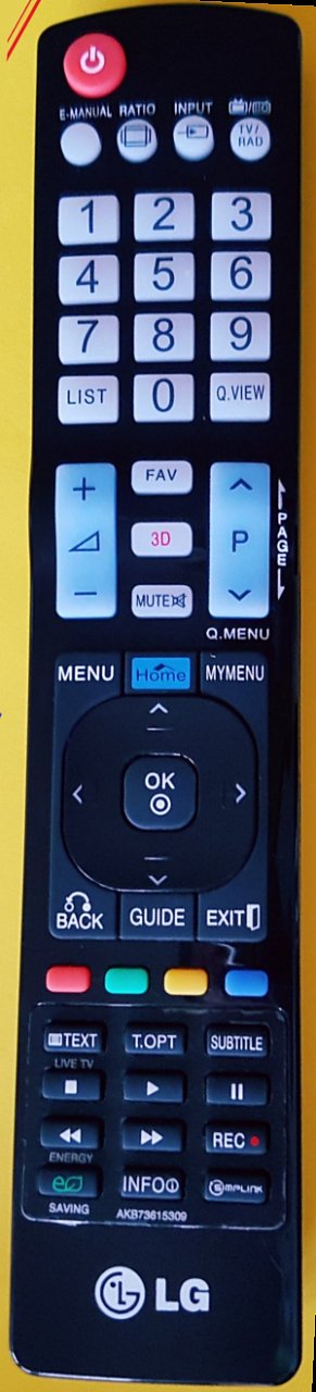 LG AKB76315309 original remote control