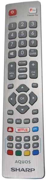 Sharp LC-48CFG6001KF LC-48CFG6002KF replacement remote control different look