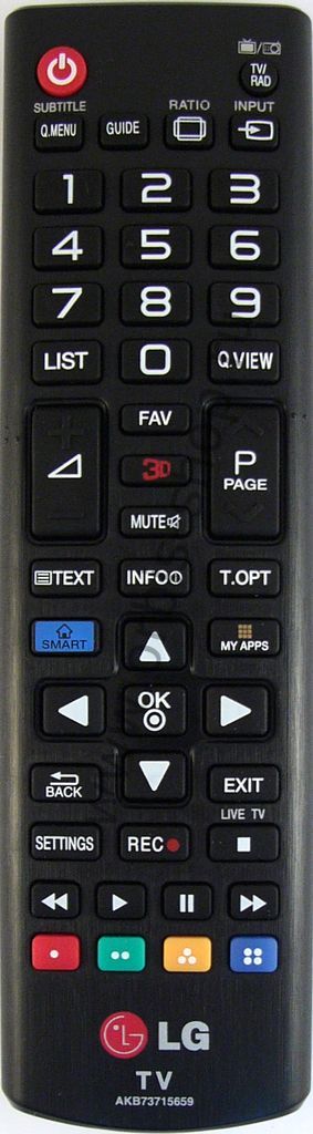 LG AKB73715659 replacement remote control different look