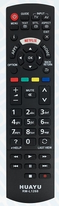 Panasonic TX-42AS520E replacement remote control with same description