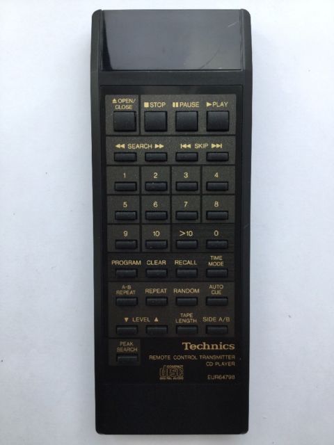 Technics EUR64798 replacement remote control different look