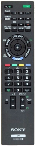 Sony KDL-46CX520 replacement remote control different look