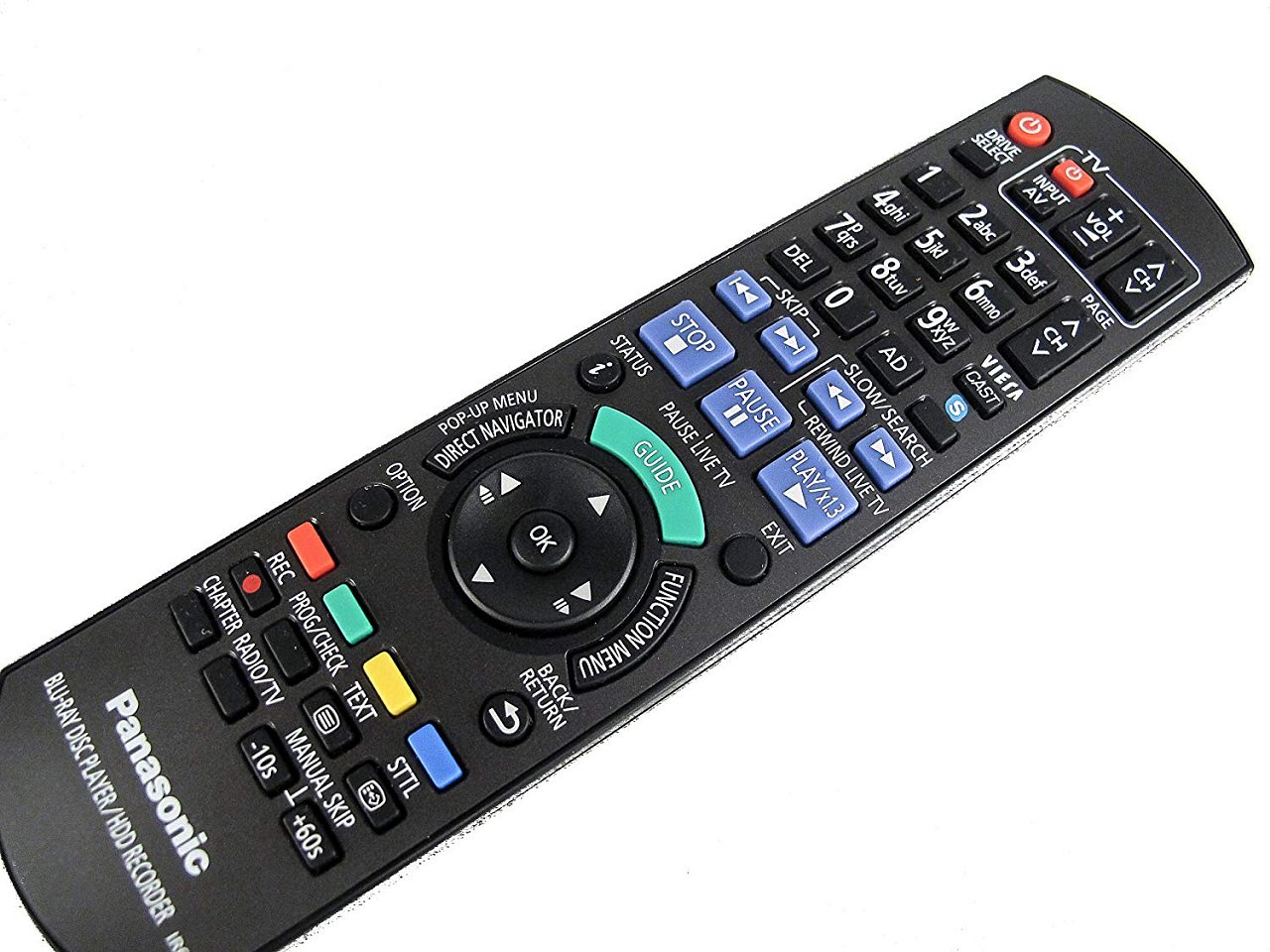Panasonic N2QAYB000615 replacement remote control different look
