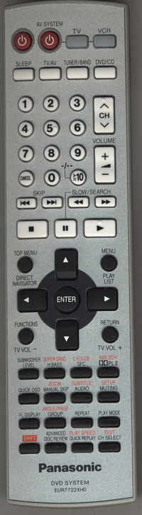PANASONIC - EUR7722XH0 Original Remote control