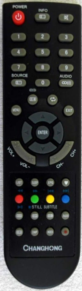 Changhong EF22F718 replacement remote control copy