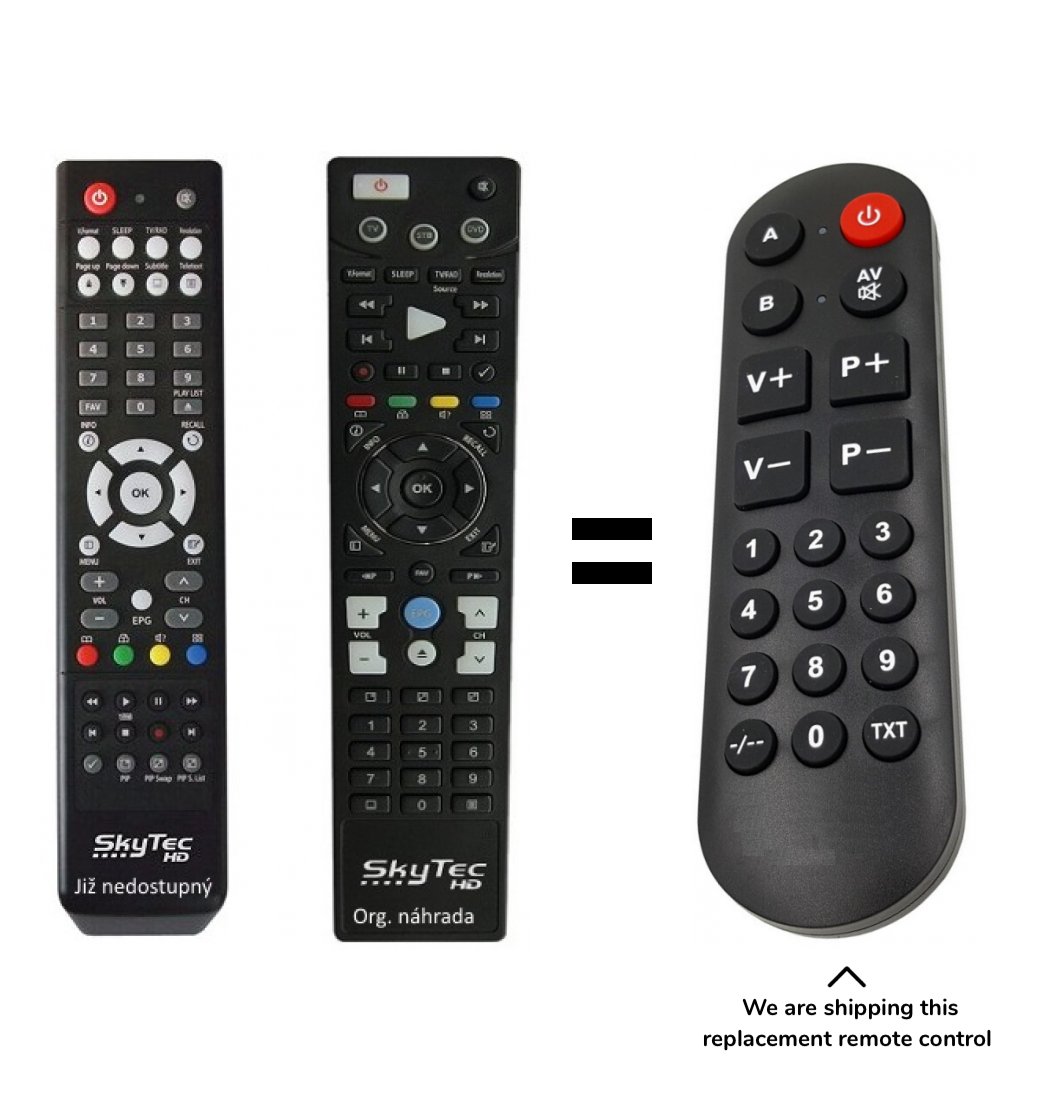 OCTAGON SF 1008 HD remote control for seniors