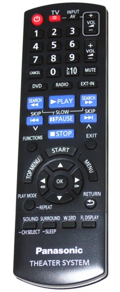 Panasonic SC-XH10 N2QAYB000627   replacement remote control different look