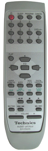 PANASONIC EUR7702070 Replacement remote control  different appearance