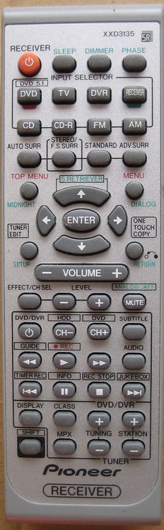 Pioneer XXD3135 original remote control