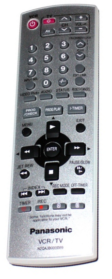 Panasonic  N2QAJB000089 VCR NV-HV61EP, NVHV61EP original remote control