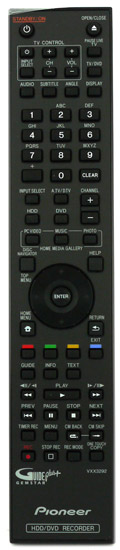 PIONEER VXX3292 Original remote control for DVR-560HX-K