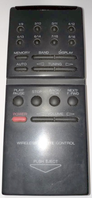 Samsung SCM-6100 N replacement remote control different look
