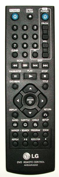 LG AKB35840202 Original DVD remote control  AKB 35840202
