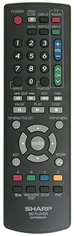 Sharp GA781WJPA  Original remote control