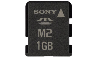 SONY MS-A1GU2/K Card Memory Stick Micro 1GB with reduction USB