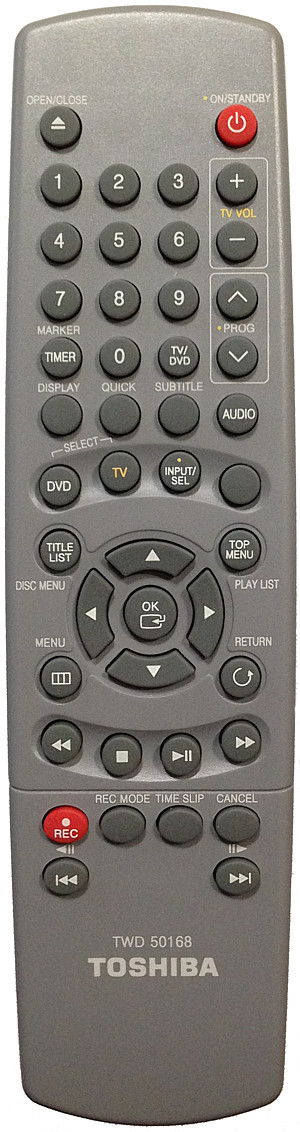 Toshiba DR-250 DR-255 original remote control