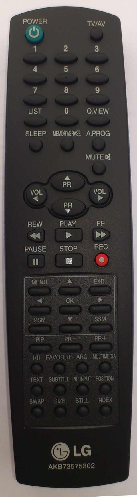 LG  AKB73575302 Replacement remote control different look