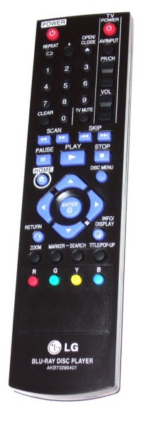 LG AKB73095401 original remote control  Blu-ray LG BD550