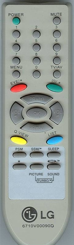 LG 6710V00090D Original remote control