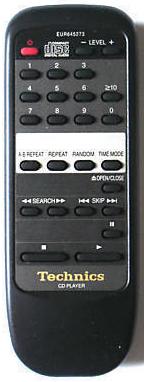 Technics EUR645273 replacement remote control different look for CD