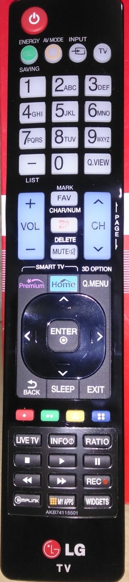 LG AKB74115501 original remote control