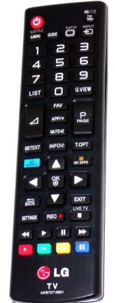 LG AKB73715634, AKB73715601 replacement remote control different look