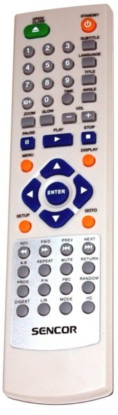 Sencor SDV7301H, SDV7112, SDV7114 replacement remote control different look