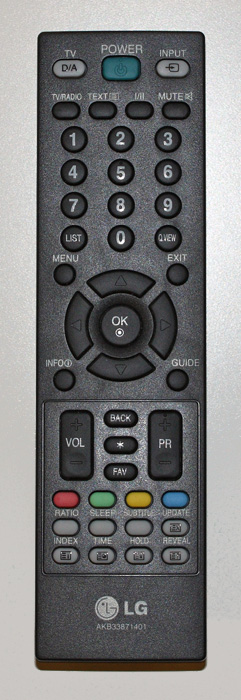LG AKB33871408 = AKB33871401 replacement remote control different look