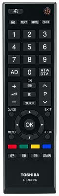 Toshiba CT-90326, CT90326 replacement remote control different look