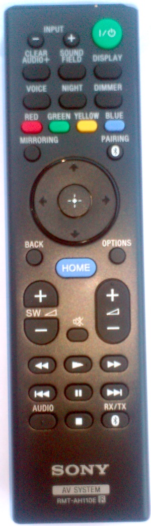 Sony RMT-AH110E replacement remote control different look HTXT100