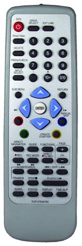 Panasonic EUR07659Y60 replacement remote control different look for DMR-EH55