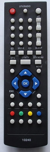 Sharp 10240 universal remote control without entering codes.