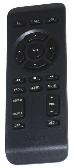 Philips 996510027274 pro AZ3856, AZ1850/12 replacement remote control different look