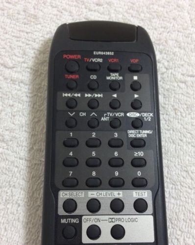 Technics EUR643852, RAK-SA612WH  replacement remote control different look for receiver