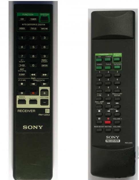 SONY STR-D365 replacement remote control different look