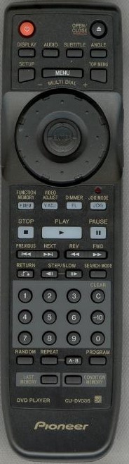Pioneer VXX2627 = CU-DV036 original remote control