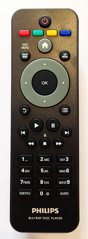 Philips 996510041571 BLU-RAY BDP3250/12 replacement remote control different look