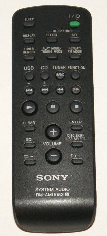 Sony RM-AMU053 replacement remote control different look