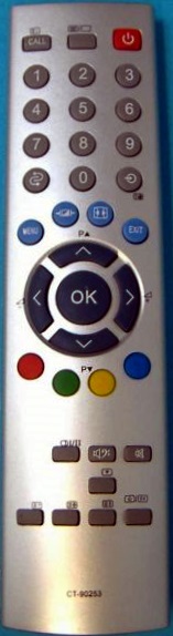 Toshiba CT-90253, CT90253 replacement remote control different look
