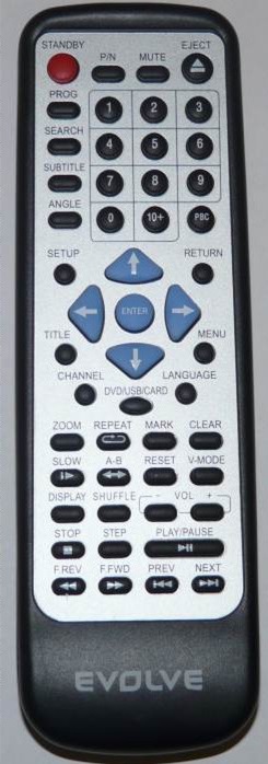 Evolveo DX550, DX-550 replacement remote control different look